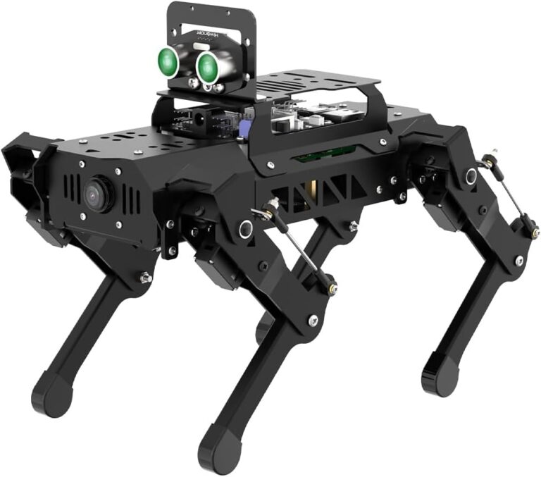 hiwonder quadruped robot bionic robot dog with ai vision raspberry pi kit ros open source programming robotadvance kit 5