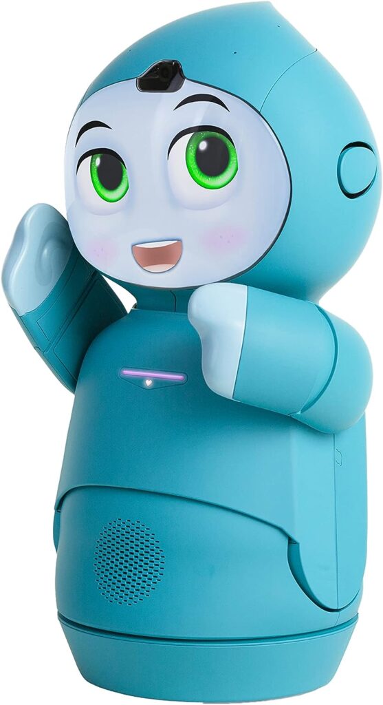 Moxie Robot, Conversational Learning Robot for Kids 5-10, GPT-Powered AI Technology, Increases Kids Social Confidence, Articulating Arms  Emotion-Responsive Camera, Birthday Gift for Boys and Girls