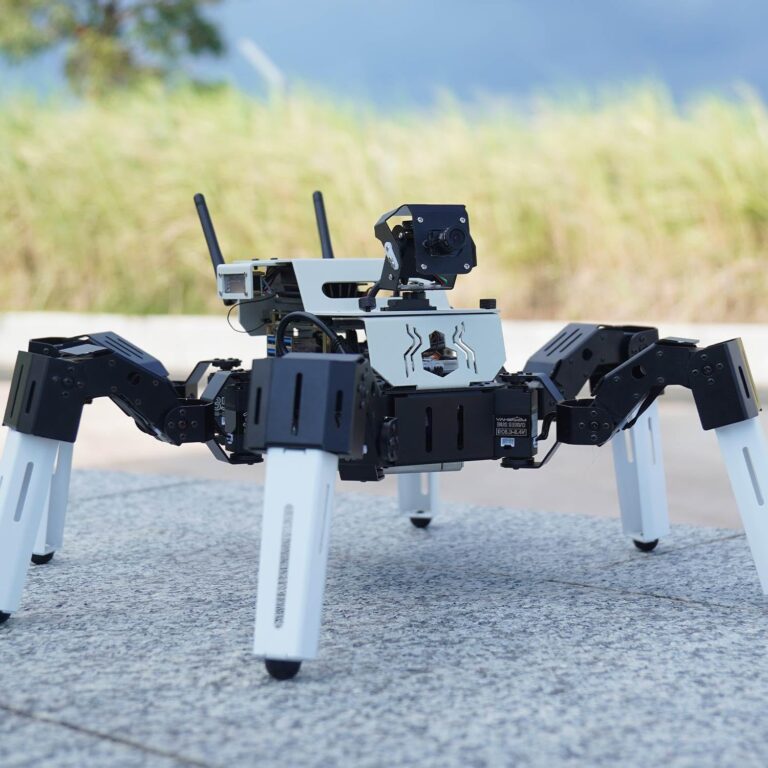 18dof hexapod robot all metal aluminum alloy sturdy and durable