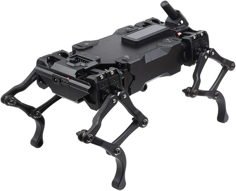 Robot Dog Bionic Quadruped Robot Dog, Unassembled Robot Face Recognition Open Source Maker Programming Education ESP32 Robot Toys (Color : Set A, Size : Robot Dog)