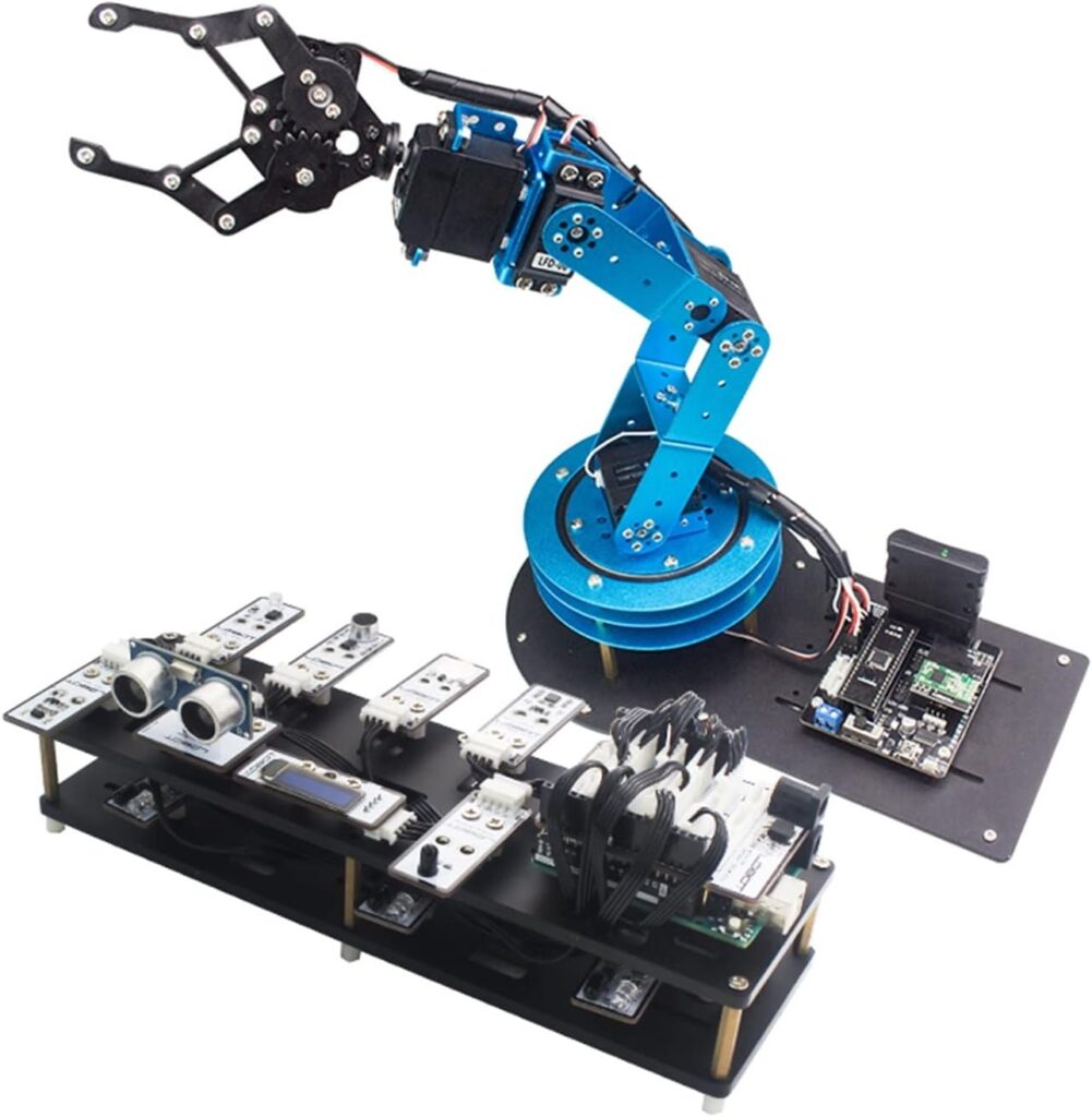 robotic arm diy robot kit with five finger independent movement