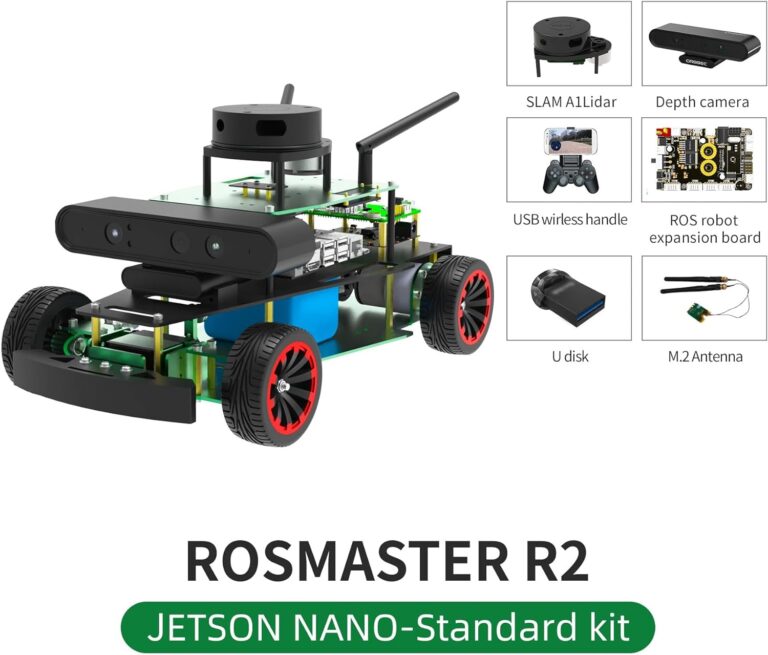 rosmaster r2 standard ver programmable ai vision recognition robot kit learn electronic science projects collision preve 2