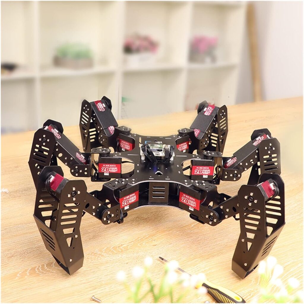 Smart Robot 6-Legged/six-Legged Spider Robot, Spiderbot Bus Servo PS2/ APP Control Programmable Bionic Robot Robot Toys (Color : Finished Robot)