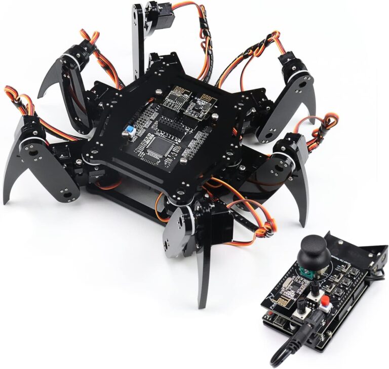 freenove hexapod robot kit with remote compatible with arduino ide app remote control walking crawling twisting servo st 4